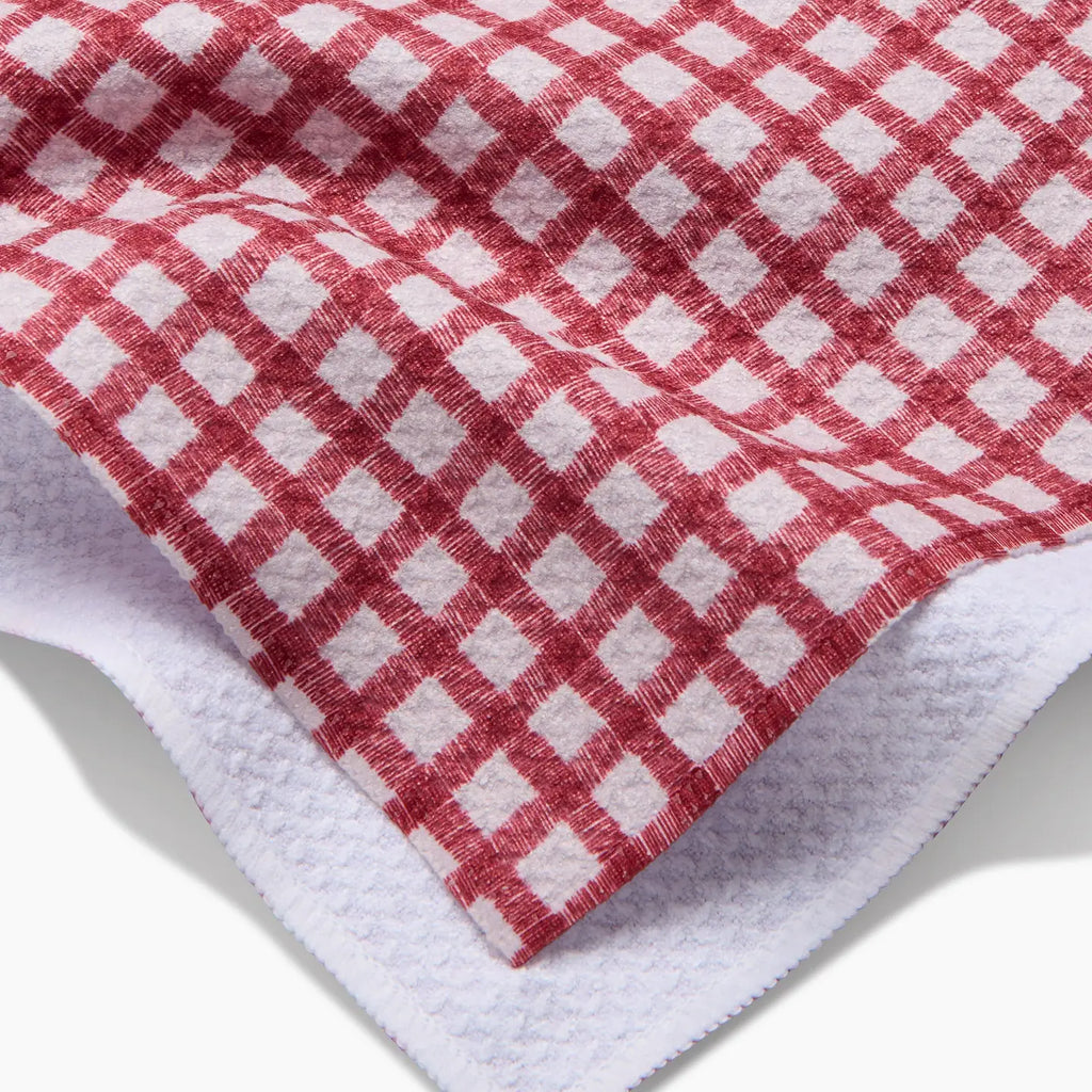 Fireside Plaid Red Tea Towel