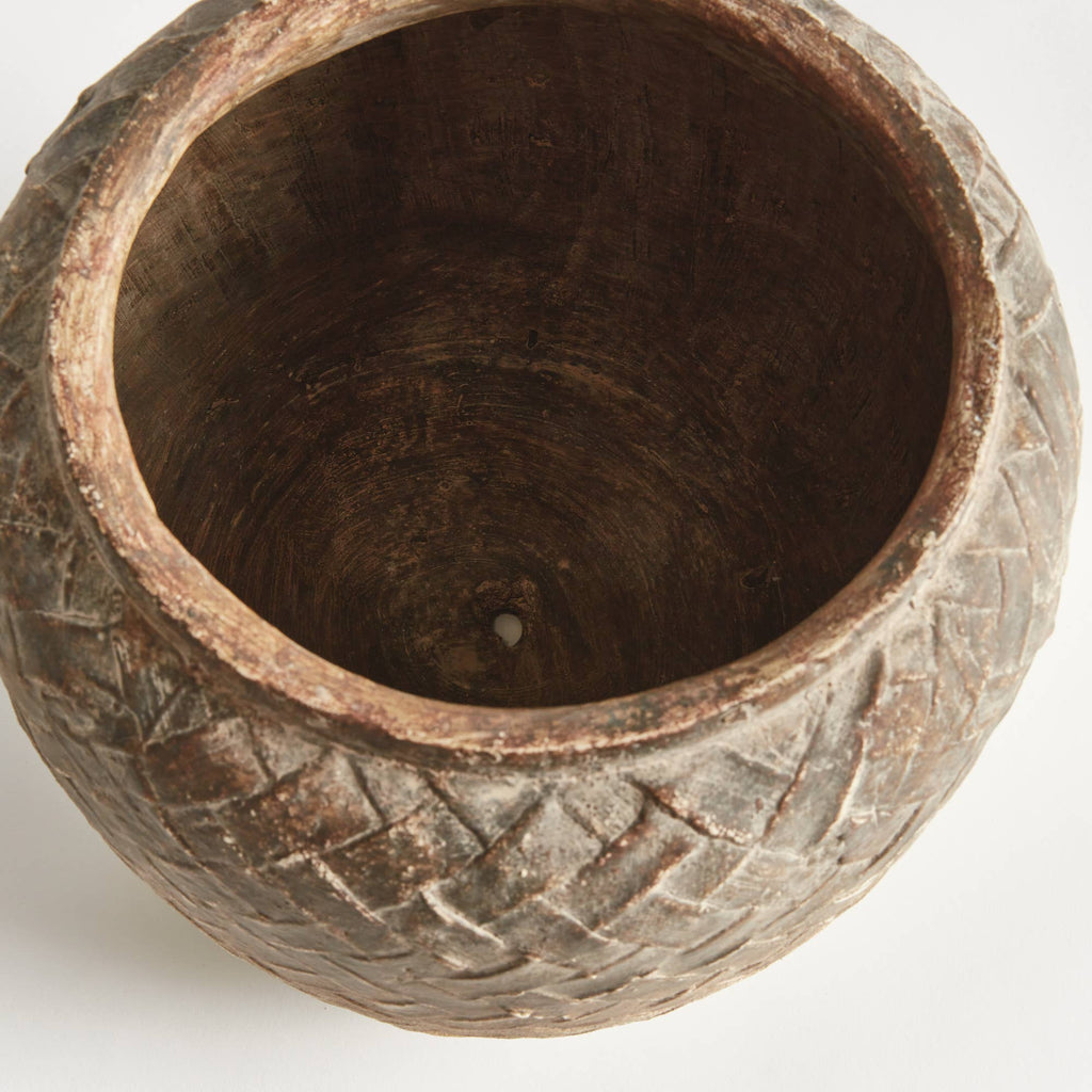 Weathered Garden Pot Large