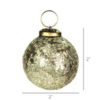 Elsa Glass Flake Ornament - 2”