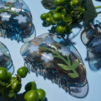 Forget Me Not Claw - Acetate Blue Flowers Hair Clip