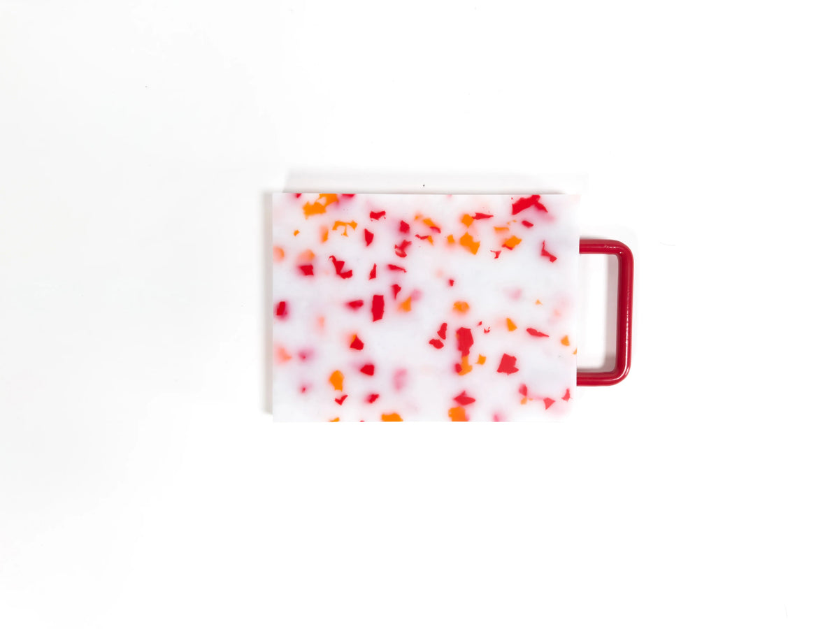 Small Cutting Board - Red/White