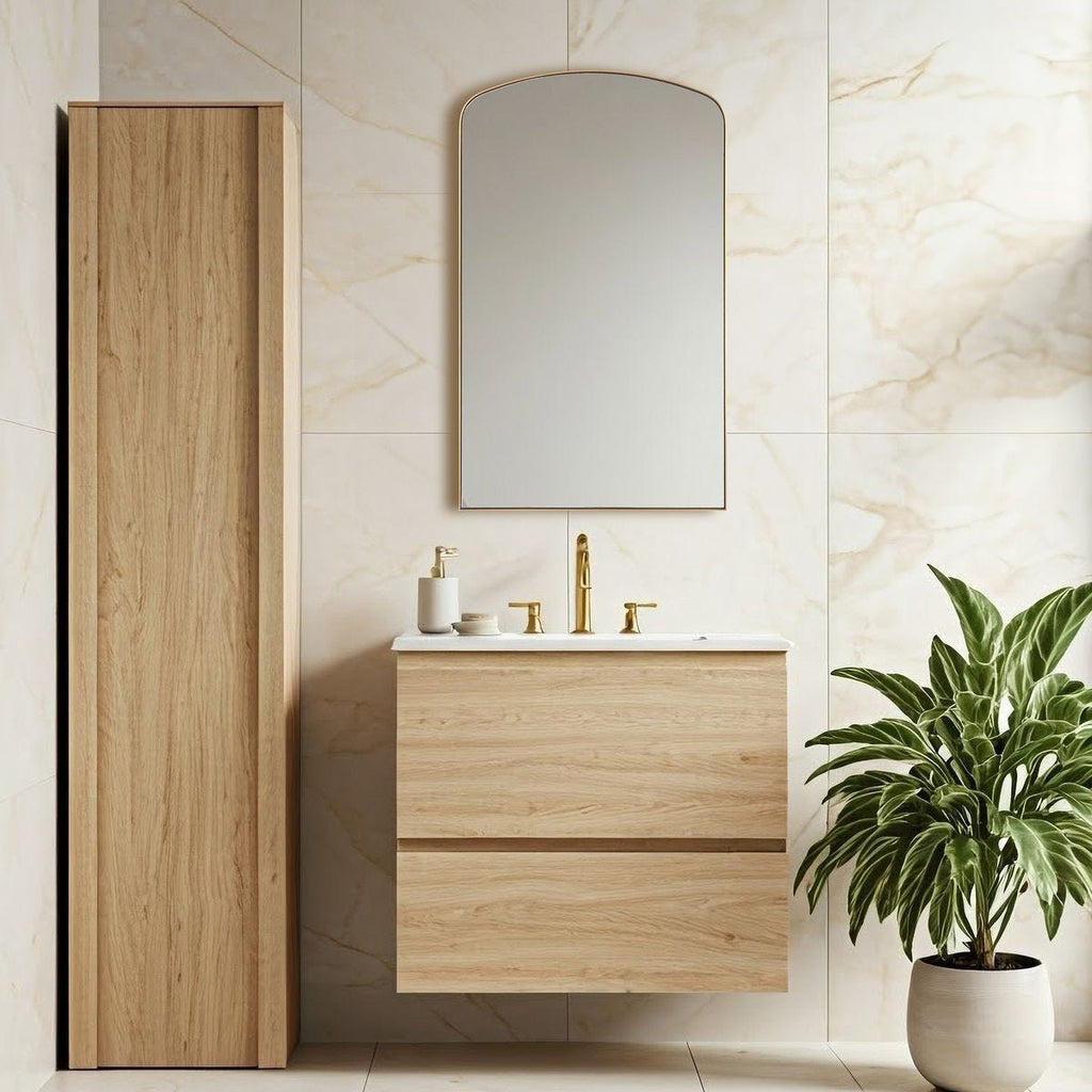 Tordera Arch Mirror, Brass