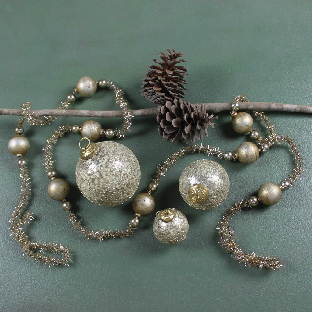 Elsa Glass Flake Ornament - 2”