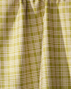 Orchard Plaid Green Tea Towel — detail view