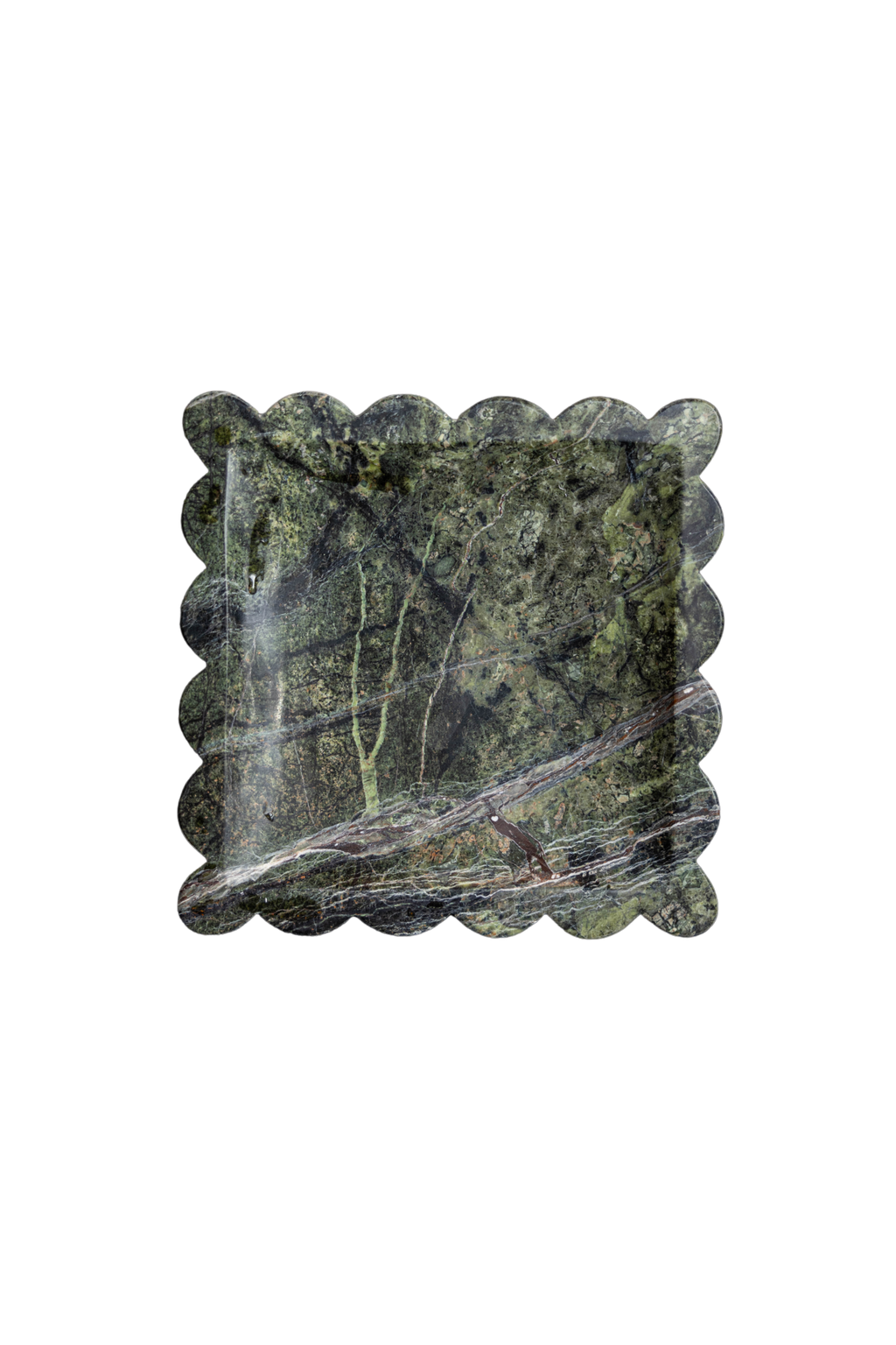 Scalloped Marble Tray