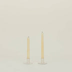ESSENTIAL METAL CANDLE HOLDERS, SET OF 2 - IVORY