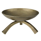 Giza Footed Pillar Holder, Brass