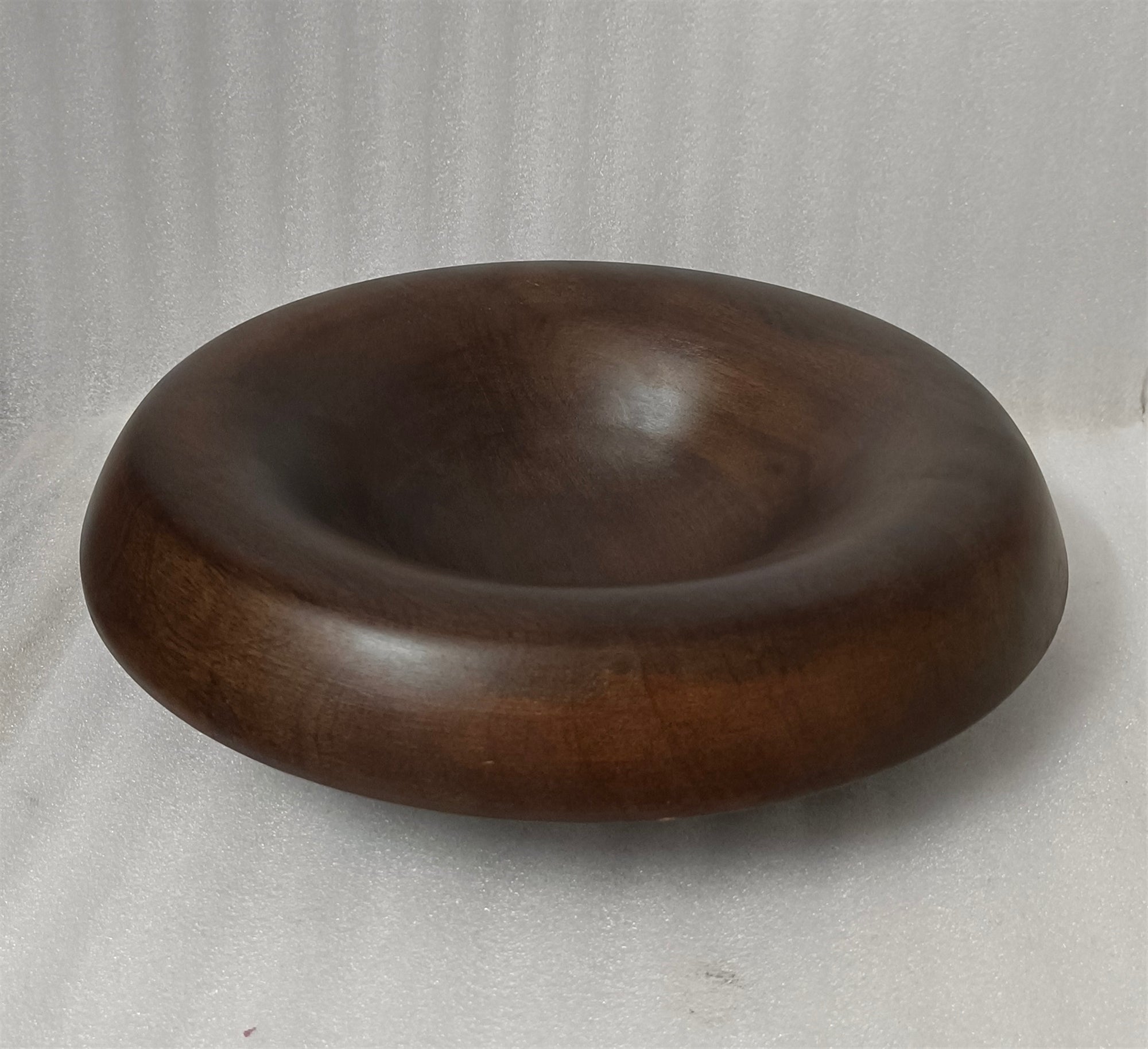 Large Round Turned Serving Bowl