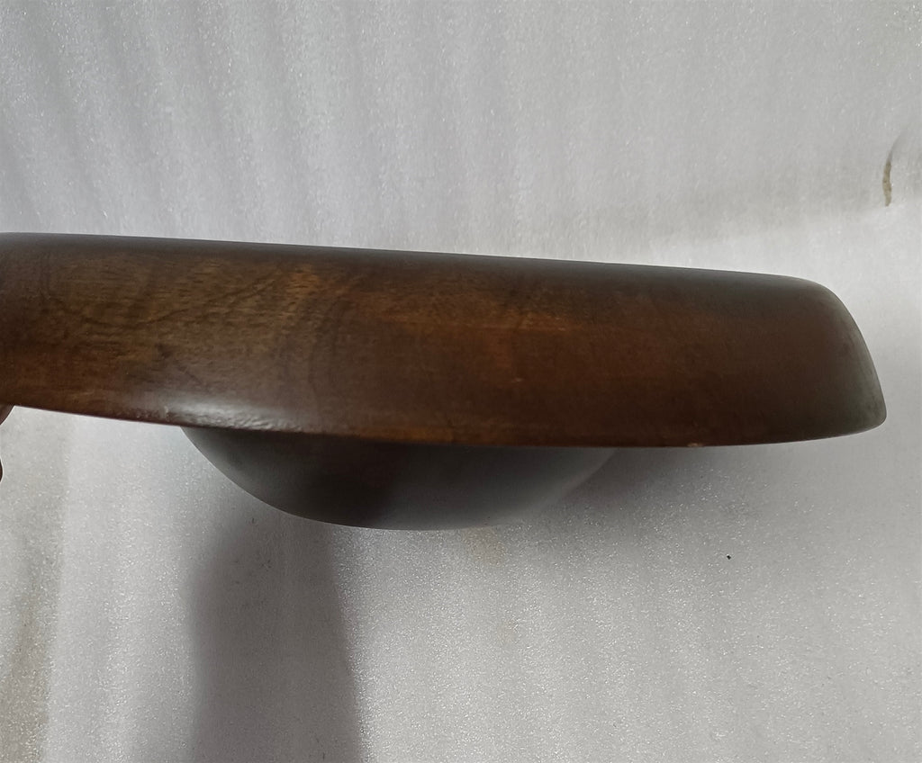 Large Round Turned Serving Bowl