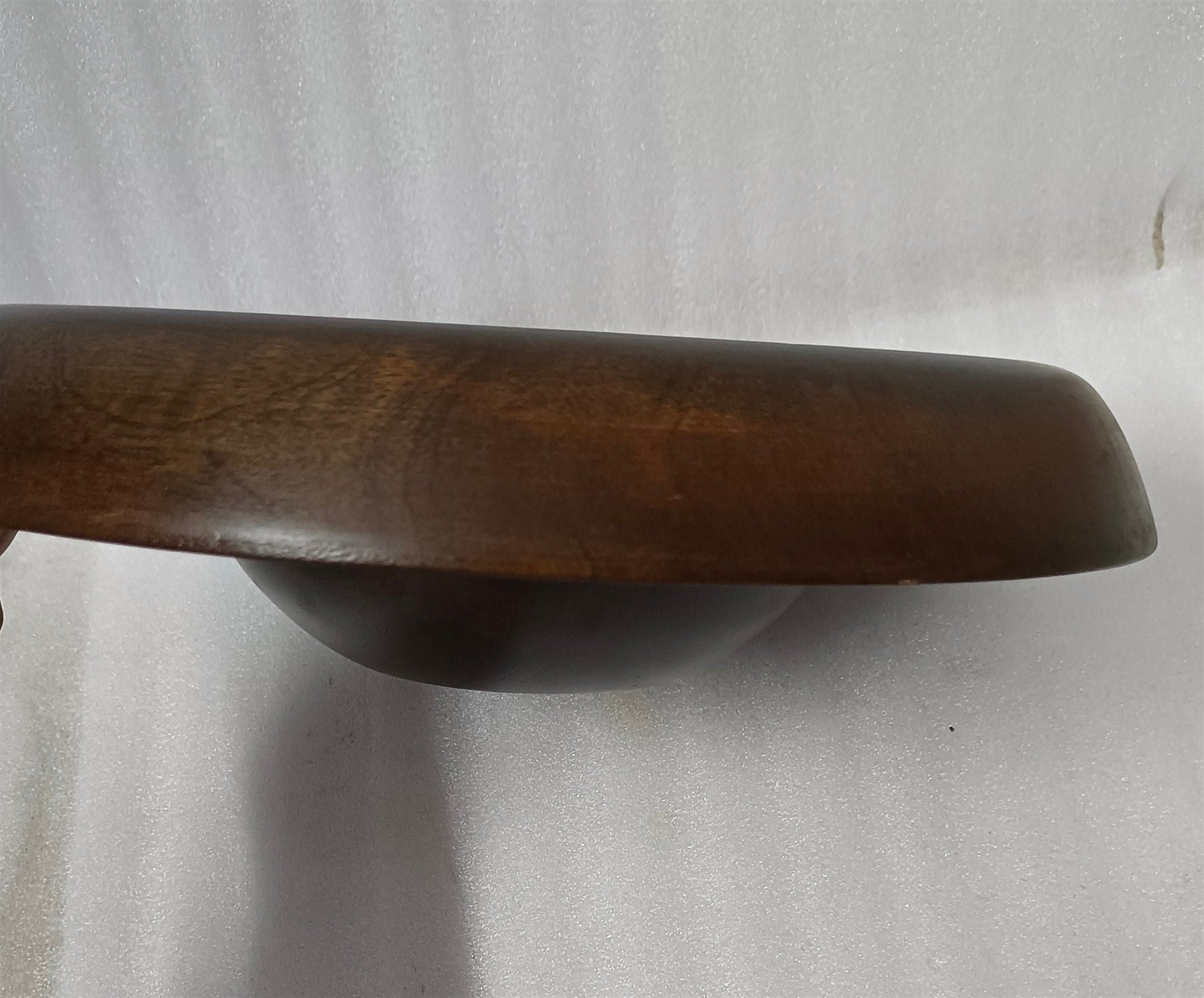 Large Round Turned Serving Bowl