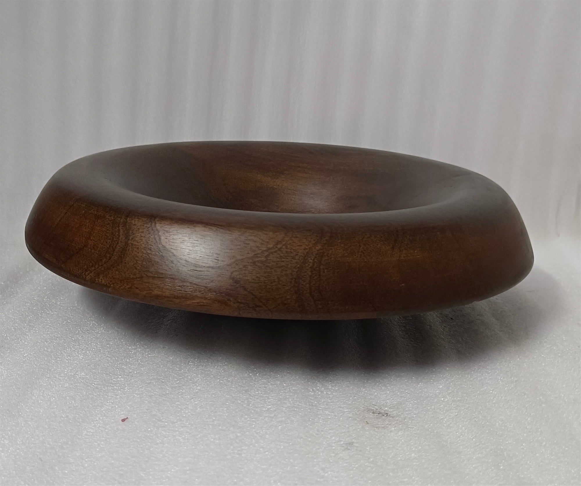 Small Round Turned Serving Bowl
