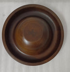 Small Round Turned Serving Bowl