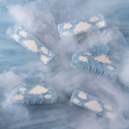 Lucy Hair Claw - Blue Sky With White Clouds Hair Clip