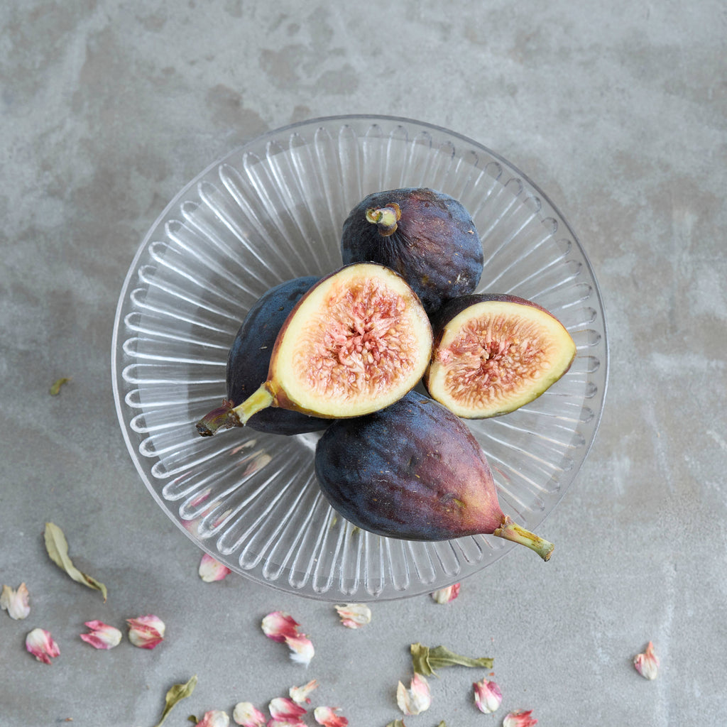 Pressed Clear Glass Small Plates - Set of 6