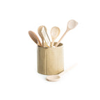 Round Stoneware Crock with Lines