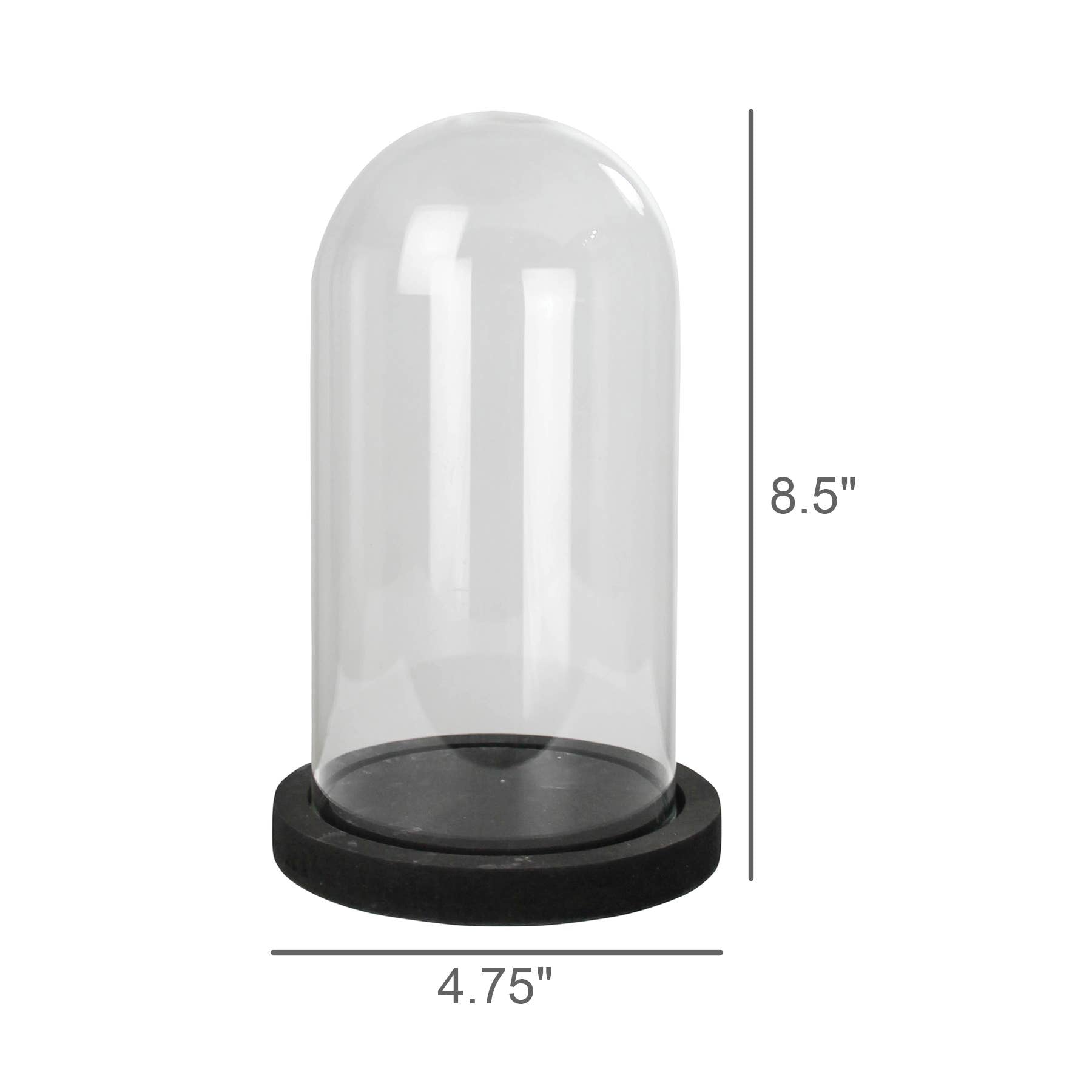 Nell Dome with Wood Base - Sm