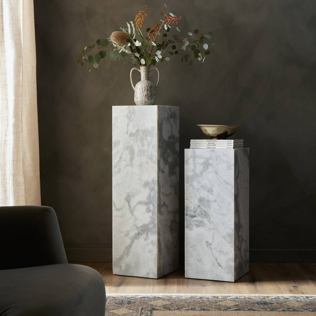 Modern Marble Pedestal, Small