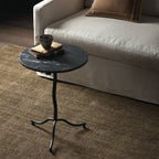 Sophie End Table, Black Marble