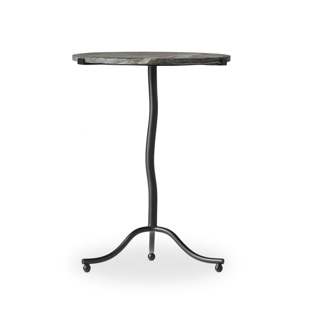 Sophie End Table, Black Marble