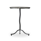 Sophie End Table, Black Marble
