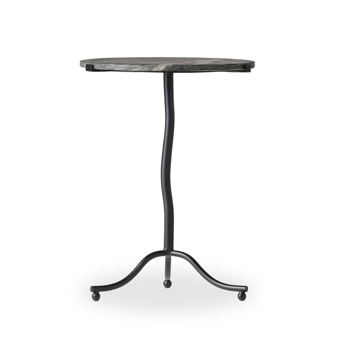 Sophie End Table, Black Marble
