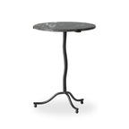 Sophie End Table, Black Marble