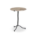 Sophie End Table, Creamy Taupe Marble