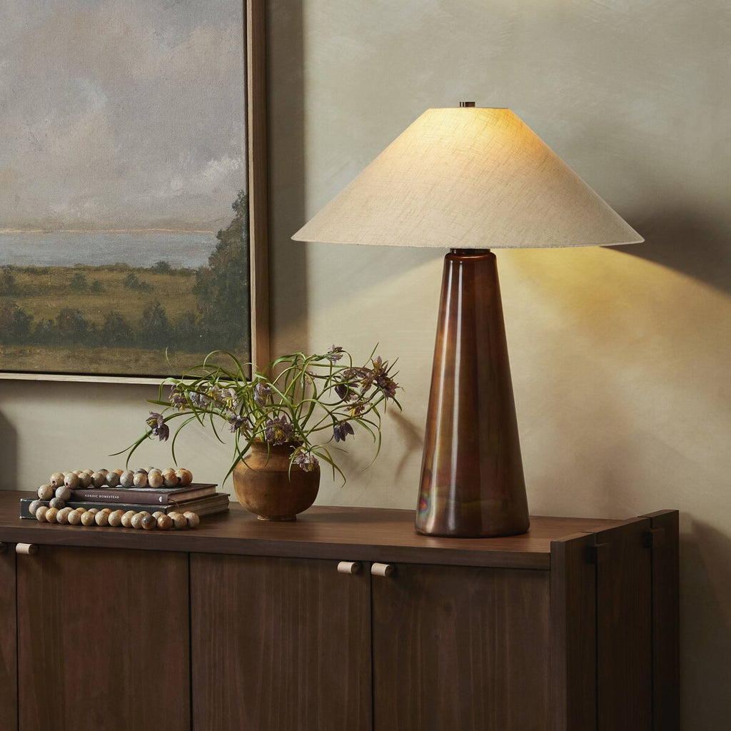 Romani Table Lamp Iridescent Acid Wash