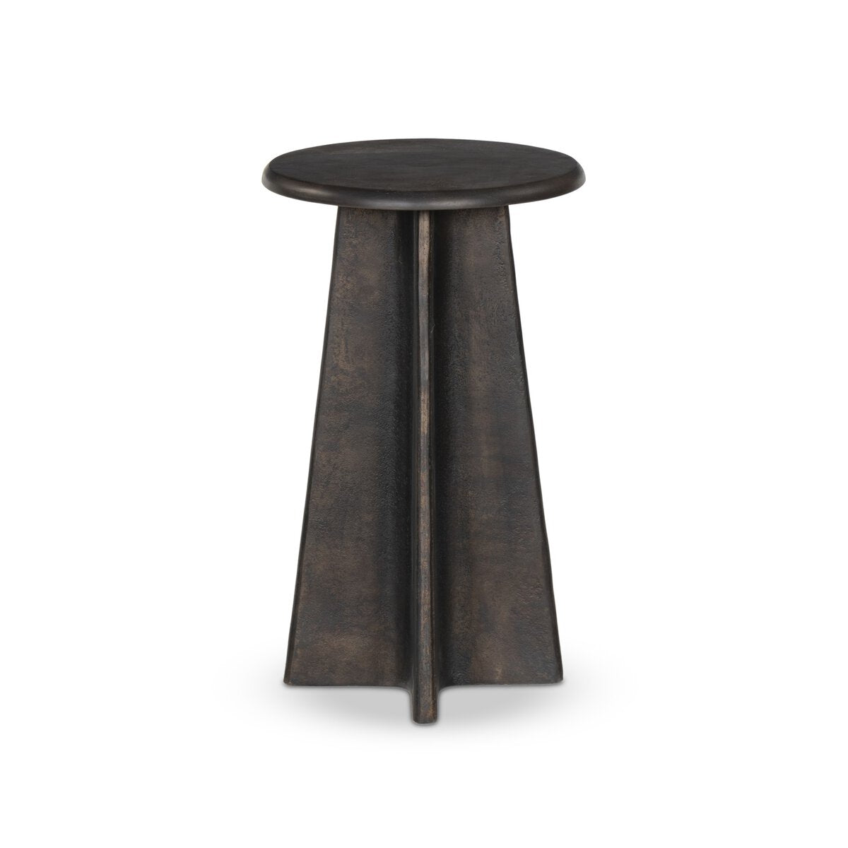 Remo End Table Distressed Bronze