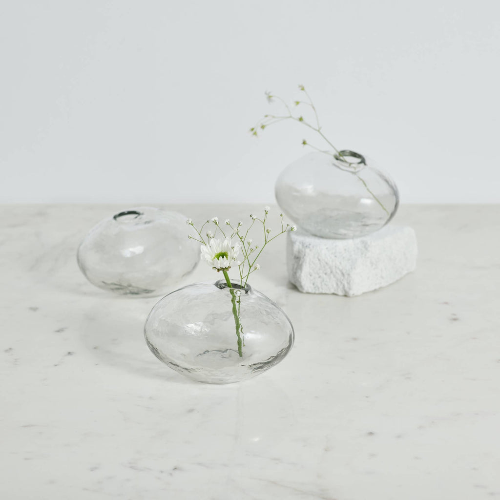 Pebbled Natura Vases - Set of 3