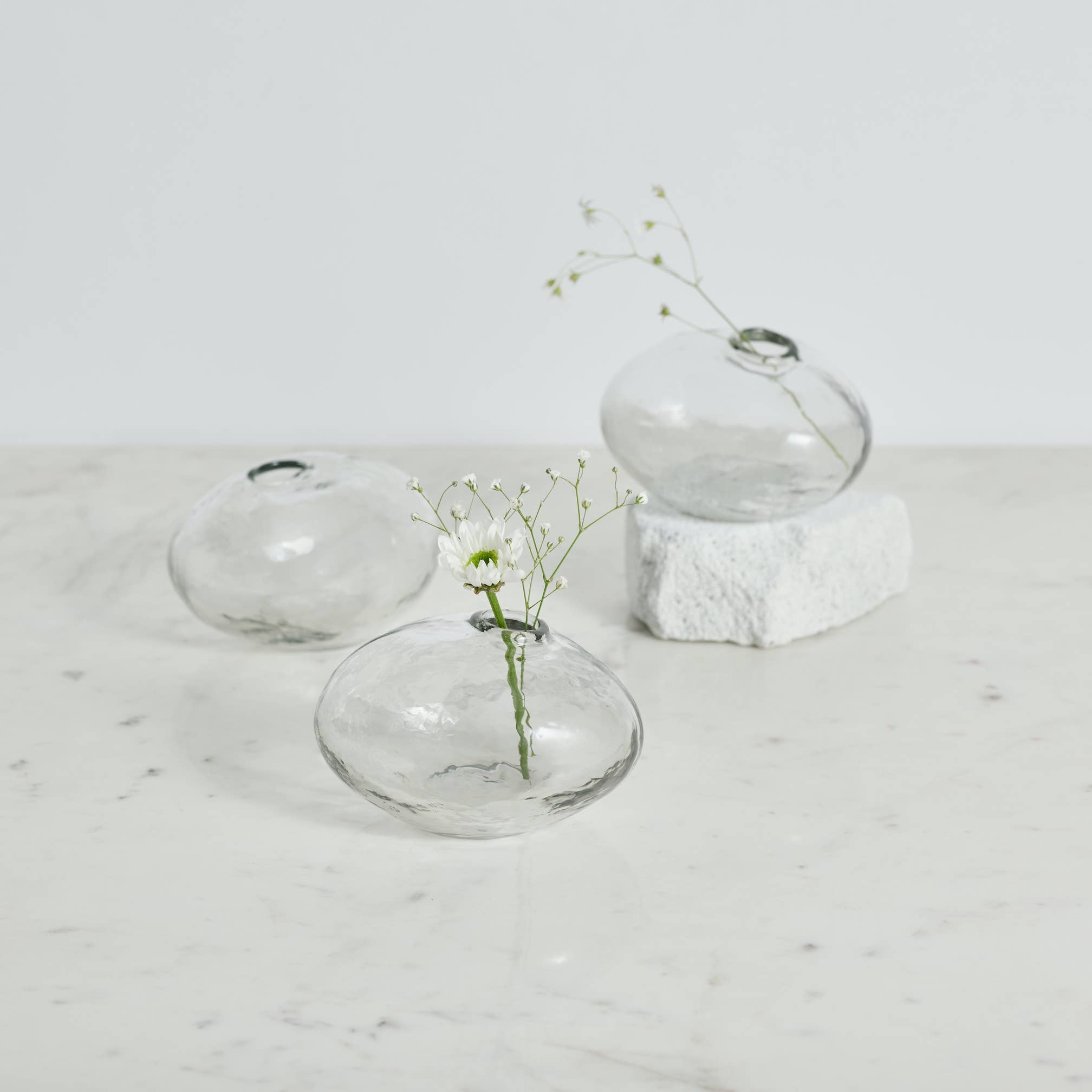 Pebbled Natura Vases - Set of 3