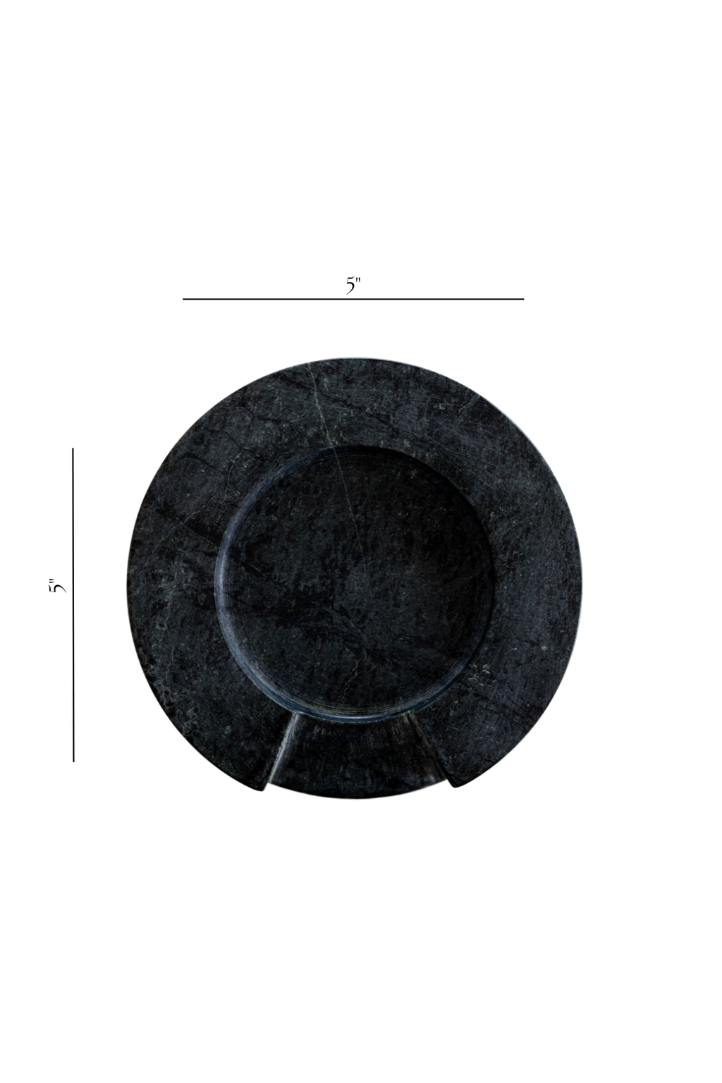 Green Marble Round Spoon Rest