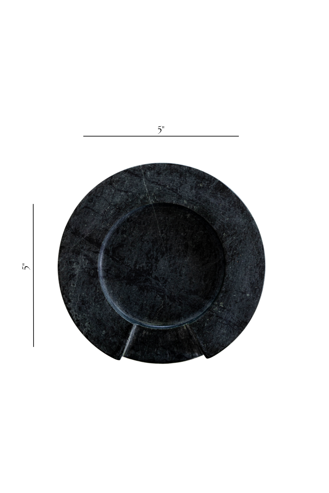 Green Marble Round Spoon Rest