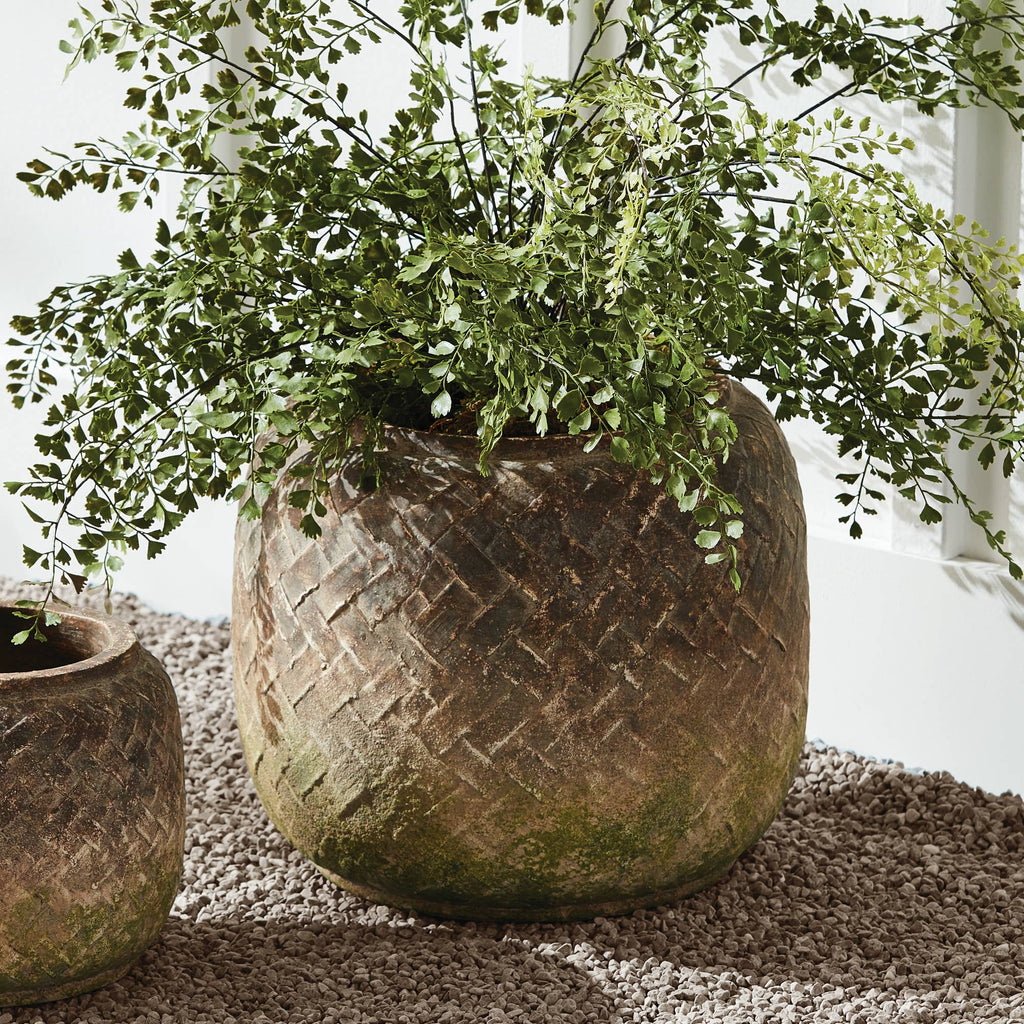 Weathered Garden Pot Large
