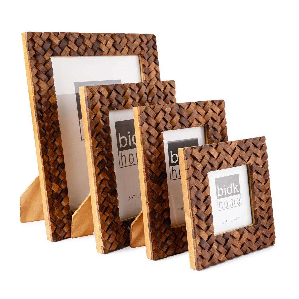 8x10” Criss Cross Wood Picture Frame