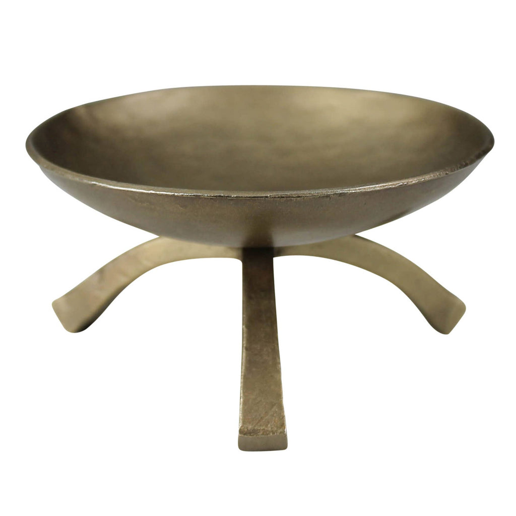 Giza Footed Pillar Holder, Brass