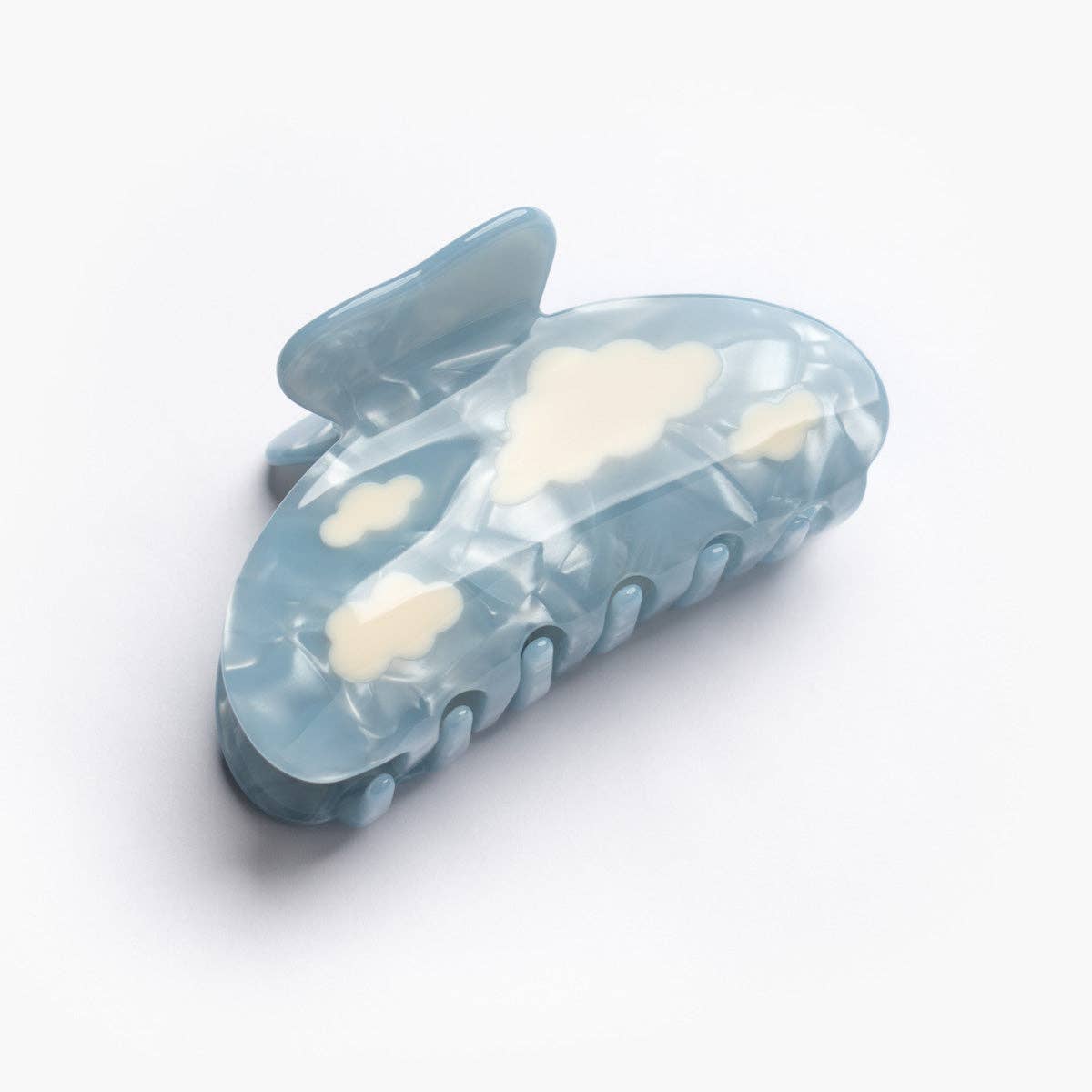 Lucy Hair Claw - Blue Sky With White Clouds Hair Clip