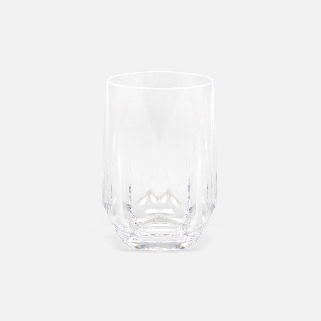 Triton Fluted Acrylic Tumbler in Clear (Set of 6)