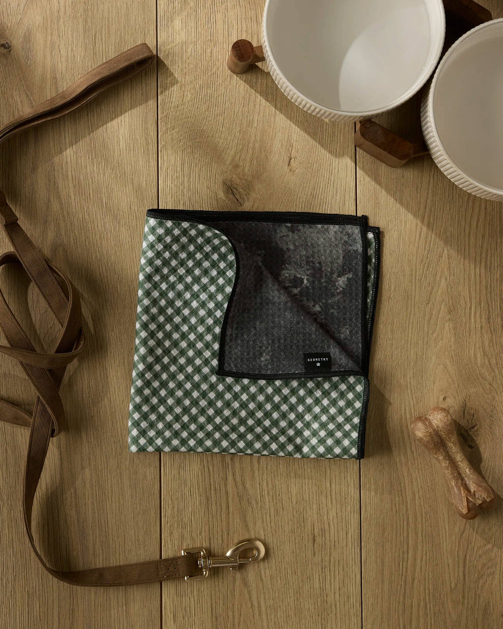 Bramble Green Paw Towel