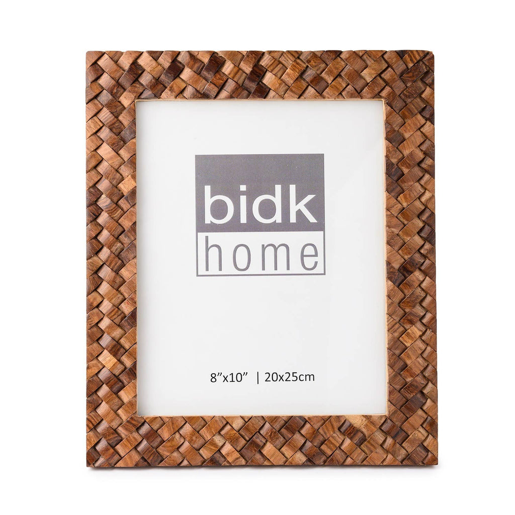8x10” Criss Cross Wood Picture Frame