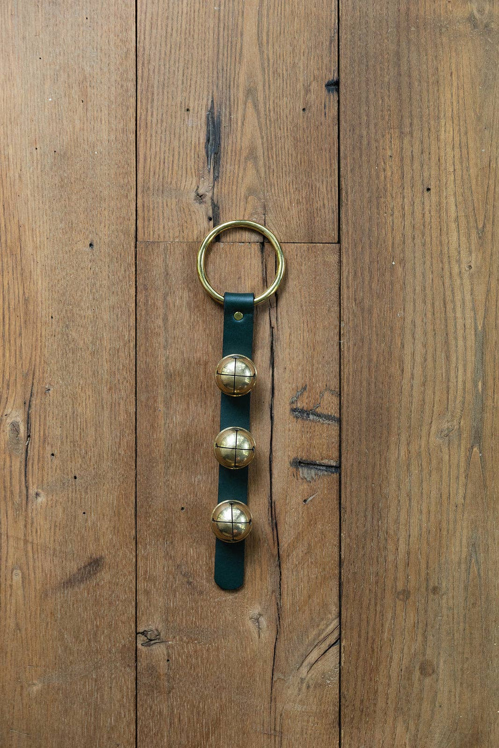 Sleigh Bells on Brass Ring | Christmas Door Bell