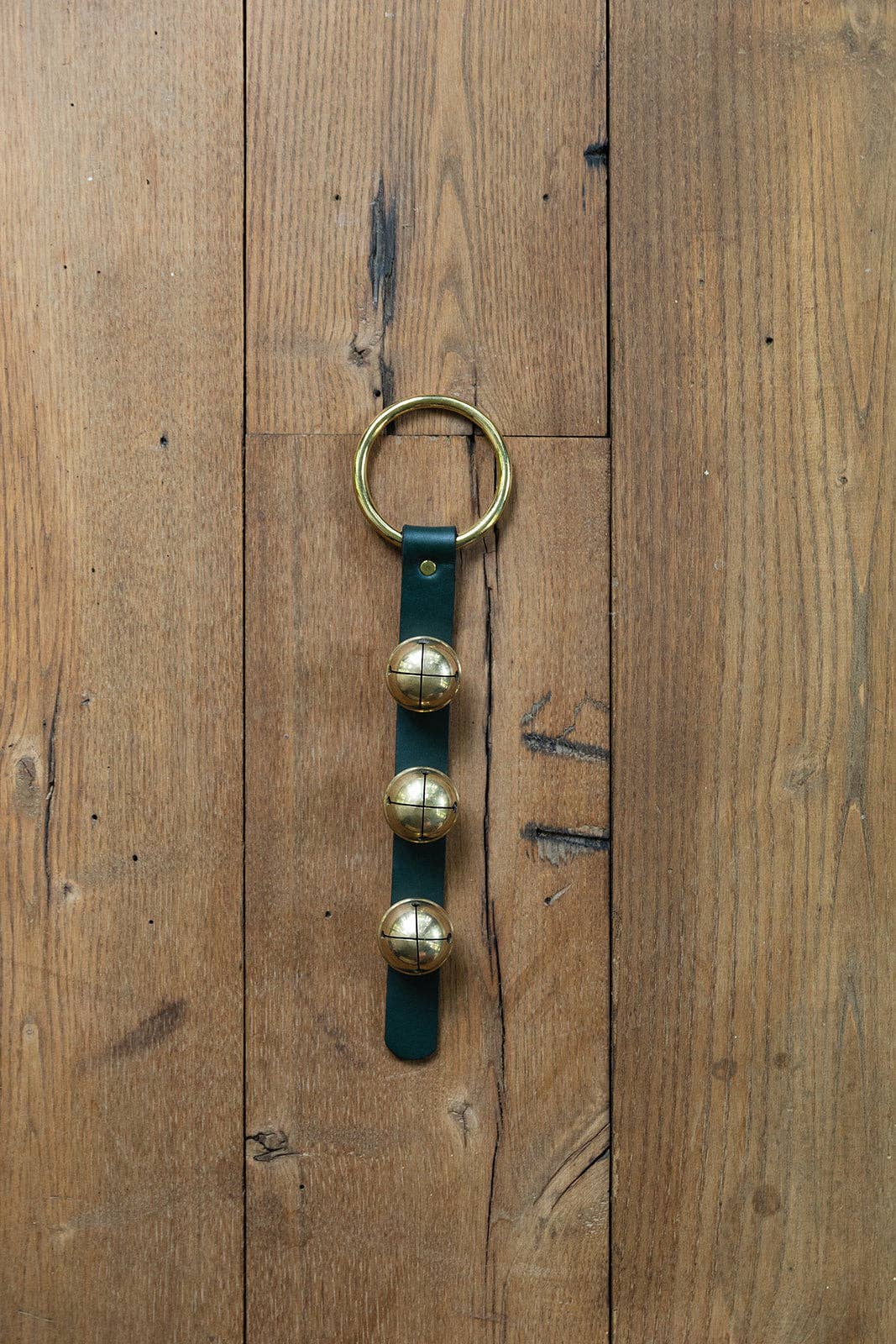 Sleigh Bells on Brass Ring | Christmas Door Bell