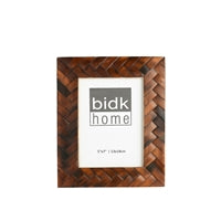 5X7" Brown Criss-Cross Frame
