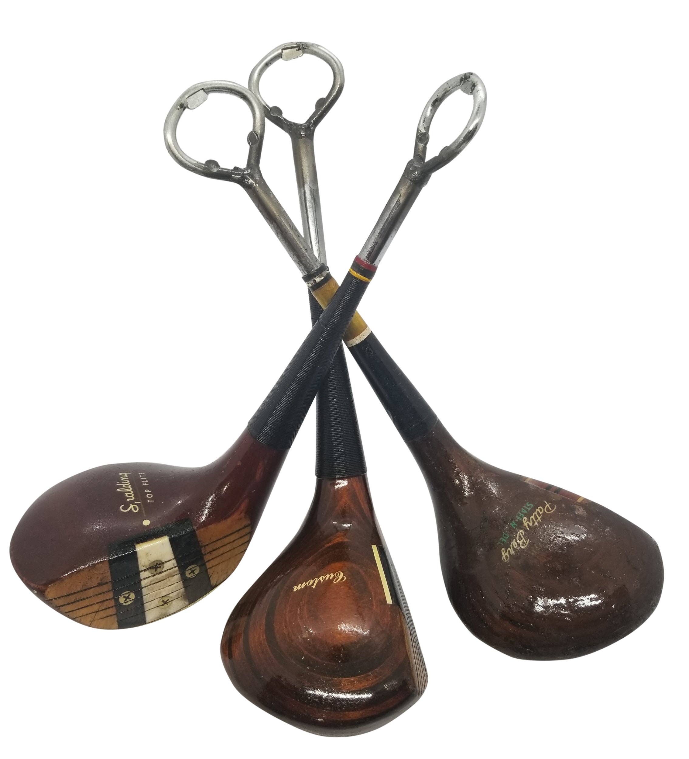 Vintage Wood Driver Bottle Opener — detail view