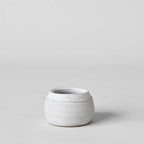 Stoneware Match Strike Pot — styled