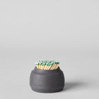 Stoneware Match Strike Pot — view 4