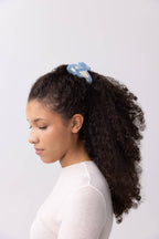 Lucy Hair Claw - Blue Sky With White Clouds Hair Clip
