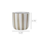 Cielo Cachepot, Ceramic - Stripes