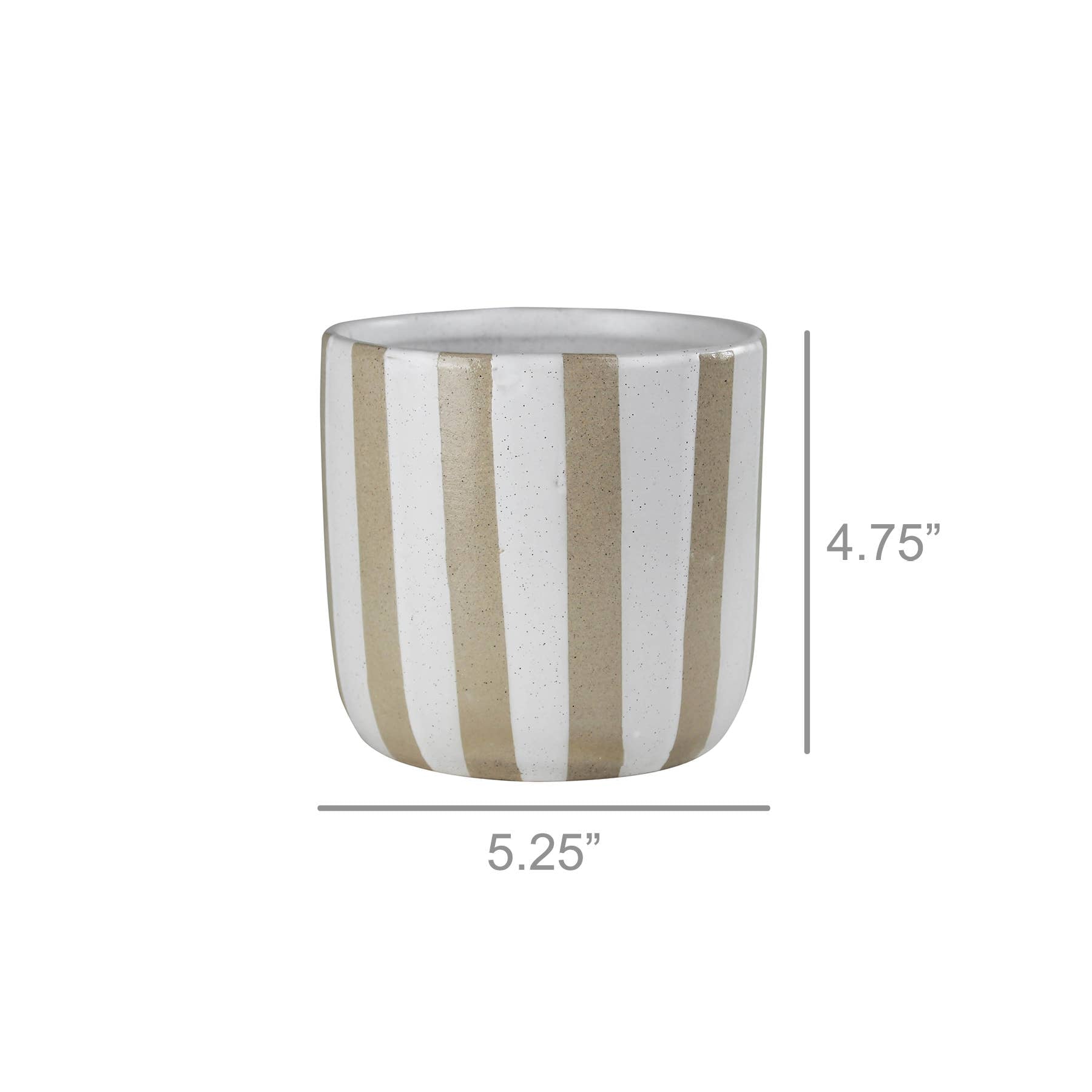 Cielo Cachepot, Ceramic - Stripes
