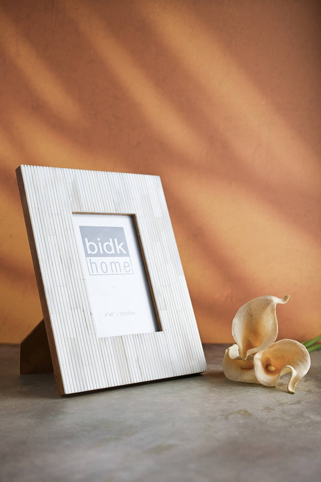 4x6” Carved Bone Picture Frame